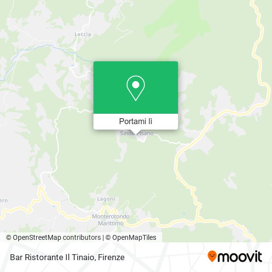 Mappa Bar Ristorante Il Tinaio