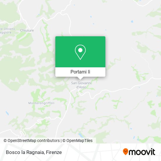 Mappa Bosco la Ragnaia