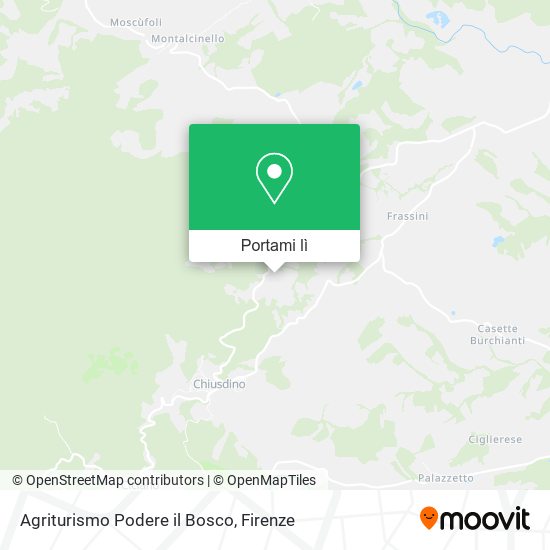 Mappa Agriturismo Podere il Bosco