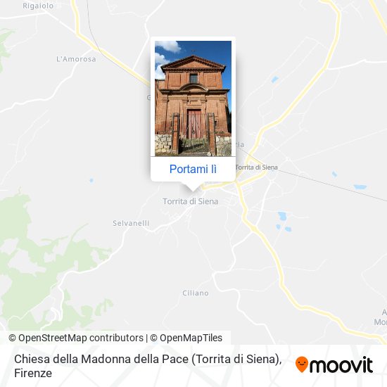 Mappa Chiesa della Madonna della Pace (Torrita di Siena)