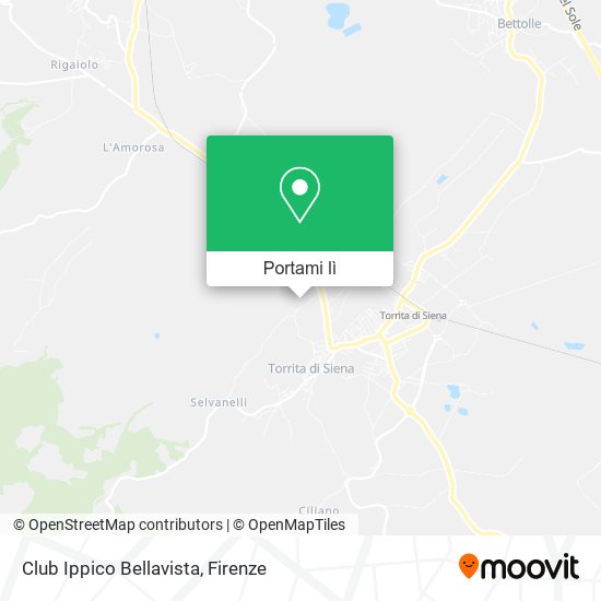 Mappa Club Ippico Bellavista
