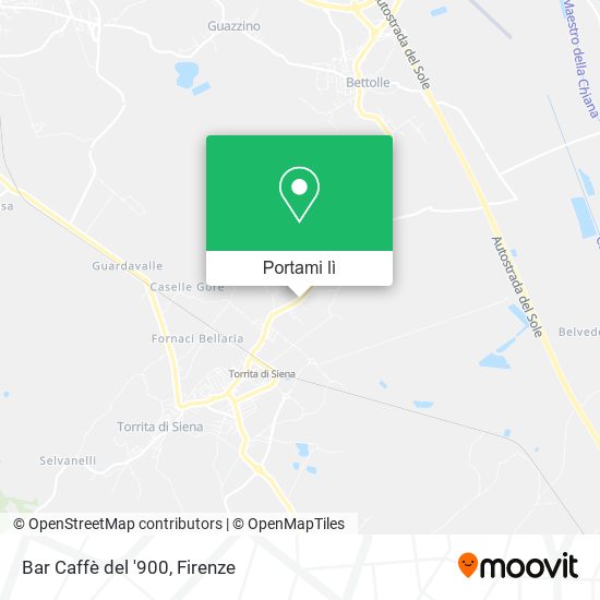 Mappa Bar Caffè del '900