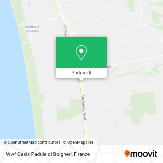 Mappa Wwf Oasis Padule di Bolgheri