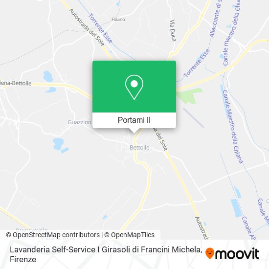 Mappa Lavanderia Self-Service I Girasoli di Francini Michela