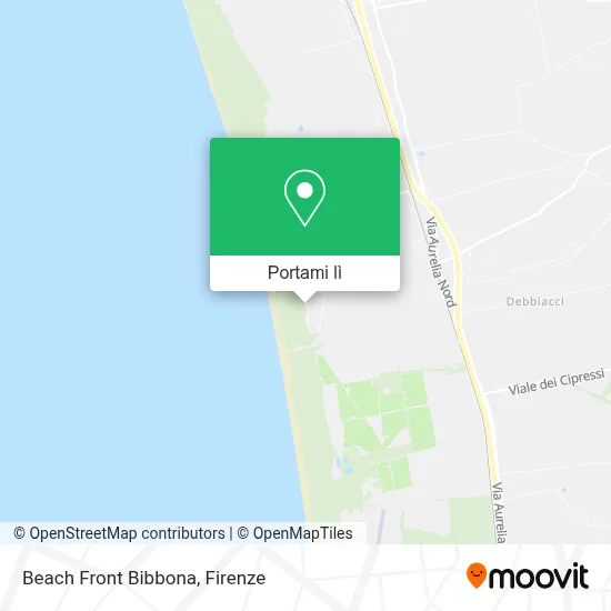 Mappa Beach Front Bibbona