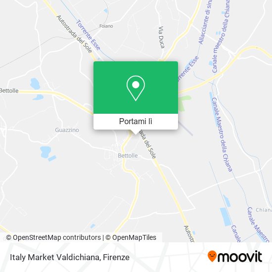 Mappa Italy Market Valdichiana