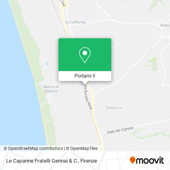 Mappa Le Capanne Fratelli Gennai & C.