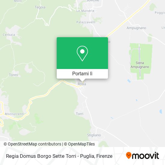 Mappa Regia Domus Borgo Sette Torri - Puglia