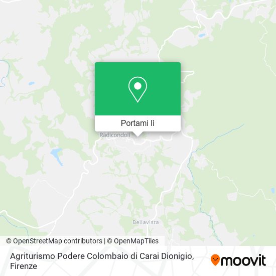 Mappa Agriturismo Podere Colombaio di Carai Dionigio