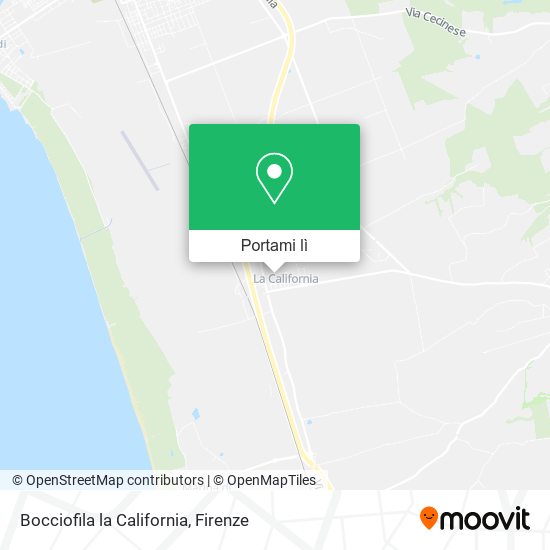 Mappa Bocciofila la California