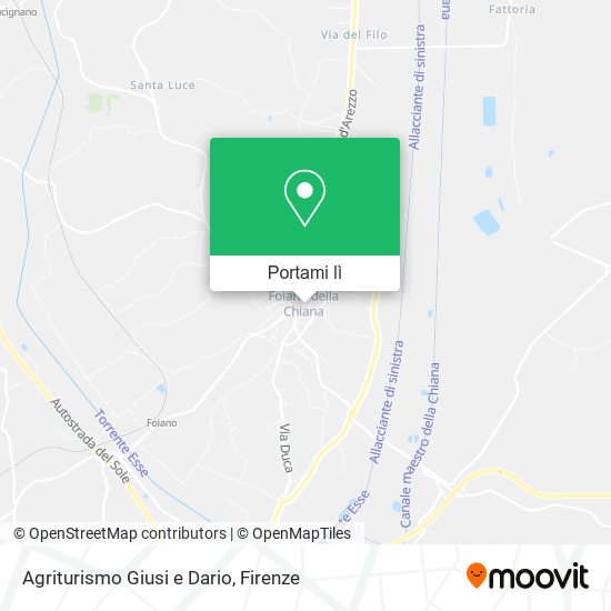 Mappa Agriturismo Giusi e Dario