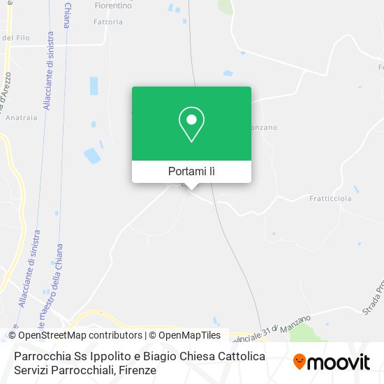 Mappa Parrocchia Ss Ippolito e Biagio Chiesa Cattolica Servizi Parrocchiali