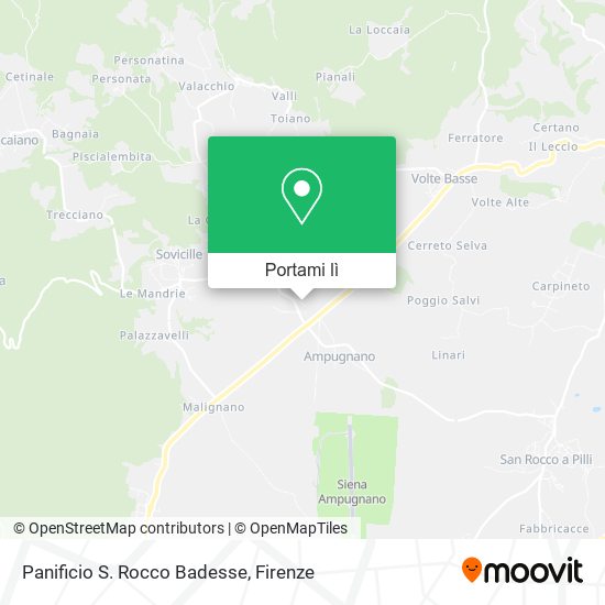 Mappa Panificio S. Rocco Badesse