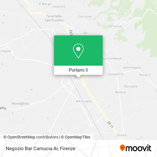 Mappa Negozio Bar Camucia Ar