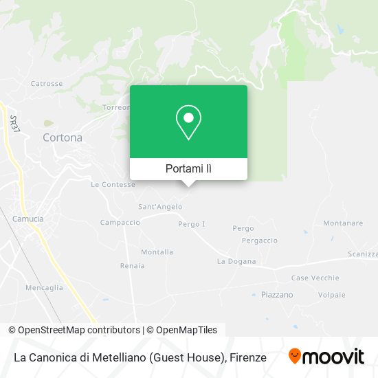 Mappa La Canonica di Metelliano (Guest House)