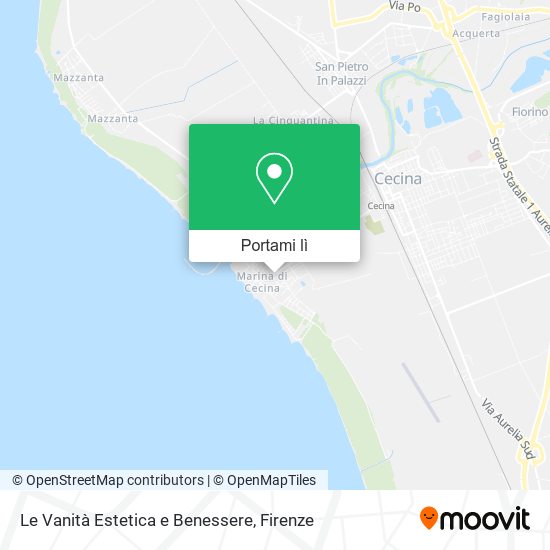 Mappa Le Vanità Estetica e Benessere
