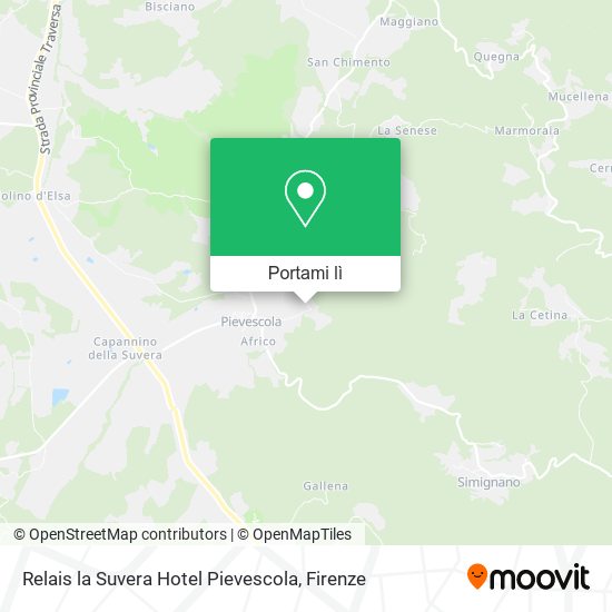 Mappa Relais la Suvera Hotel Pievescola