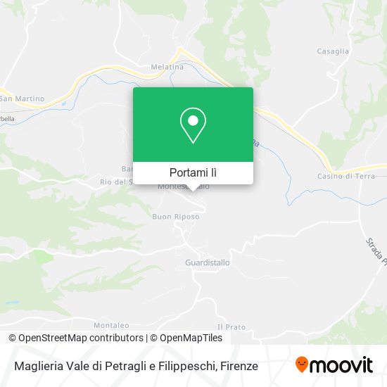 Mappa Maglieria Vale di Petragli e Filippeschi