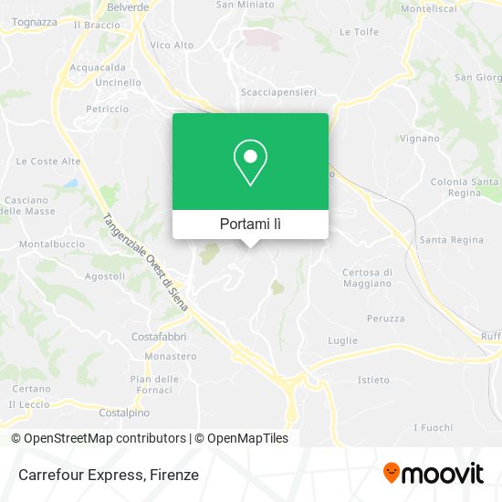 Mappa Carrefour Express