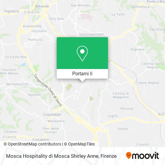 Mappa Mosca Hospitality di Mosca Shirley Anne