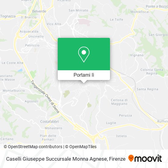 Mappa Caselli Giuseppe Succursale Monna Agnese