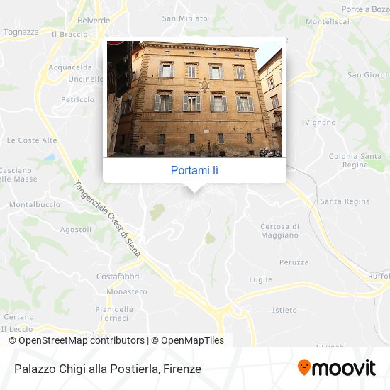 Mappa Palazzo Chigi alla Postierla