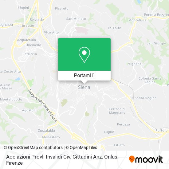 Mappa Aociazioni Provli Invalidi Civ. Cittadini Anz. Onlus
