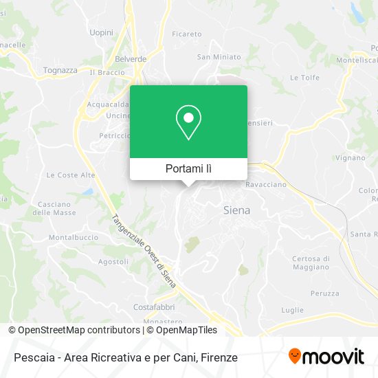 Mappa Pescaia - Area Ricreativa e per Cani