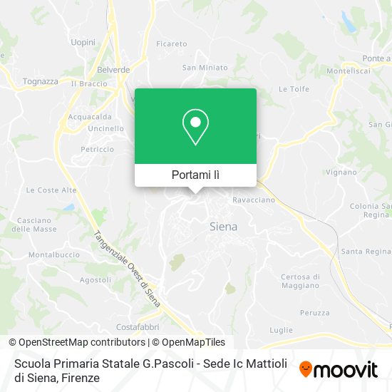 Mappa Scuola Primaria Statale G.Pascoli - Sede Ic Mattioli di Siena