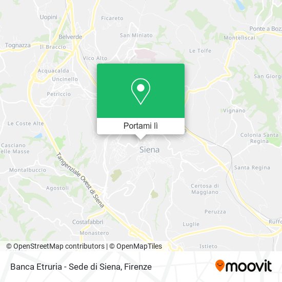 Mappa Banca Etruria - Sede di Siena