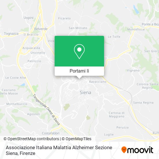Mappa Associazione Italiana Malattia Alzheimer Sezione Siena