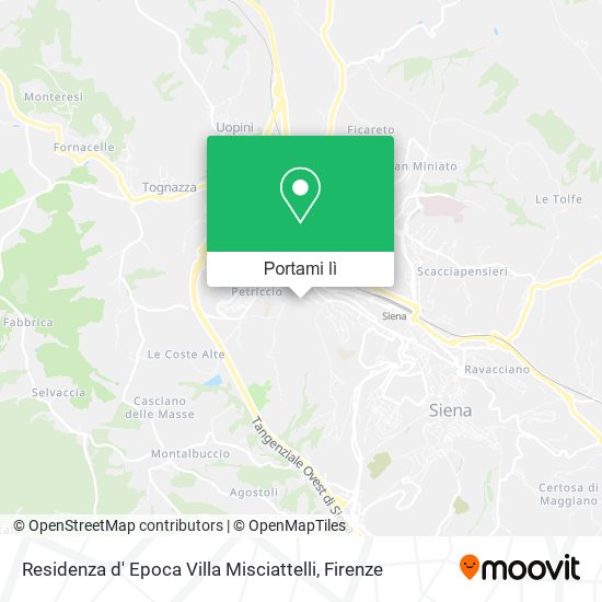 Mappa Residenza d' Epoca Villa Misciattelli