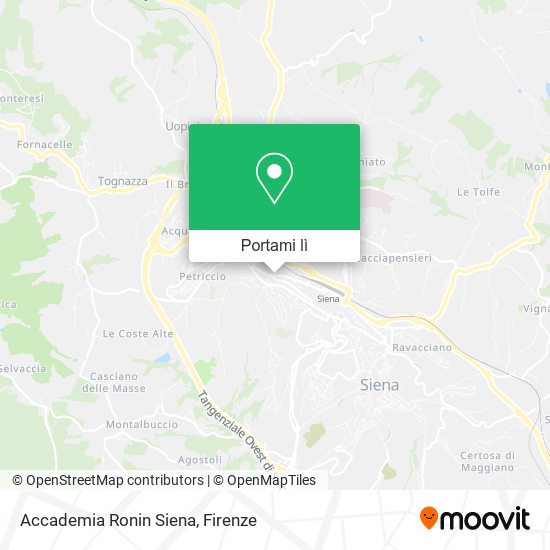 Mappa Accademia Ronin Siena