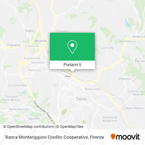 Mappa Banca Monteriggioni Credito Cooperativo