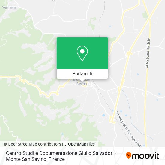 Mappa Centro Studi e Documentazione Giulio Salvadori - Monte San Savino