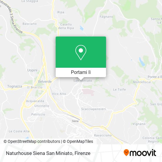 Mappa Naturhouse Siena San Miniato