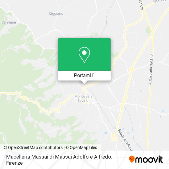 Mappa Macelleria Massai di Massai Adolfo e Alfredo