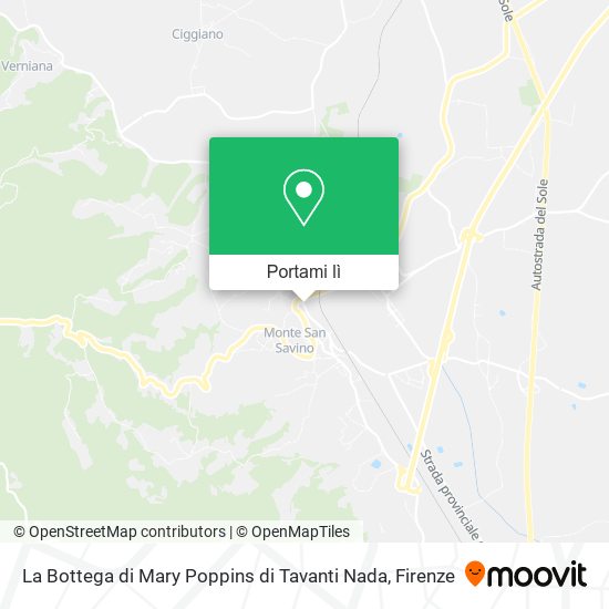 Mappa La Bottega di Mary Poppins di Tavanti Nada