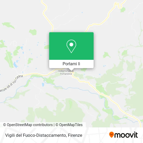 Mappa Vigili del Fuoco-Distaccamento