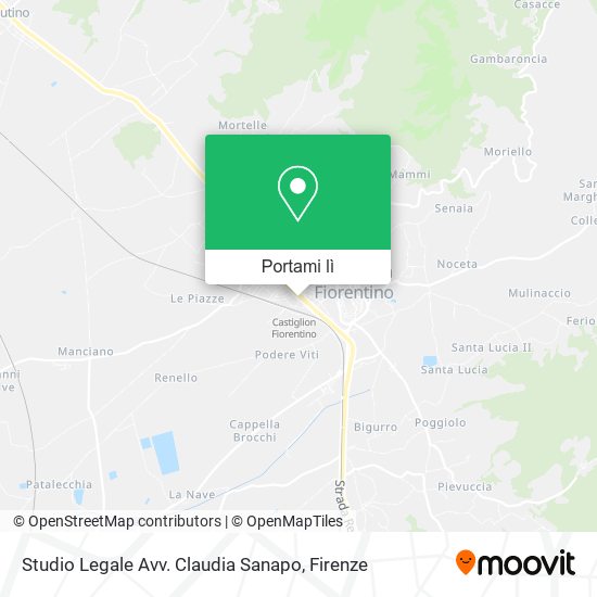 Mappa Studio Legale Avv. Claudia Sanapo