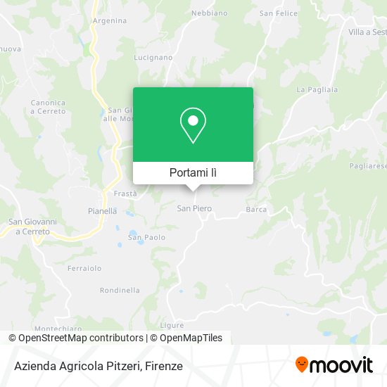 Mappa Azienda Agricola Pitzeri