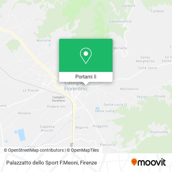Mappa Palazzatto dello Sport F.Meoni