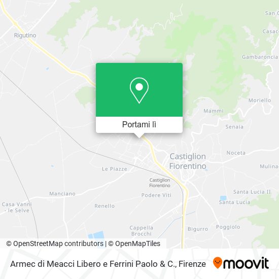 Mappa Armec di Meacci Libero e Ferrini Paolo & C.