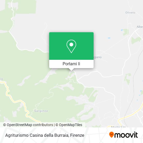 Mappa Agriturismo Casina della Burraia