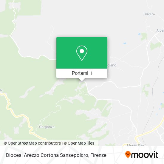 Mappa Diocesi Arezzo Cortona Sansepolcro