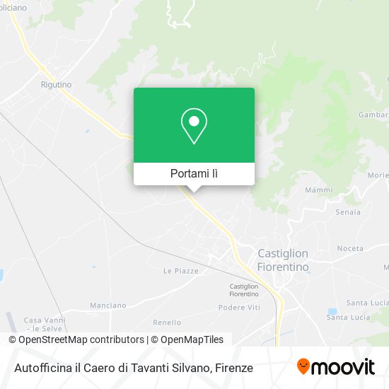 Mappa Autofficina il Caero di Tavanti Silvano