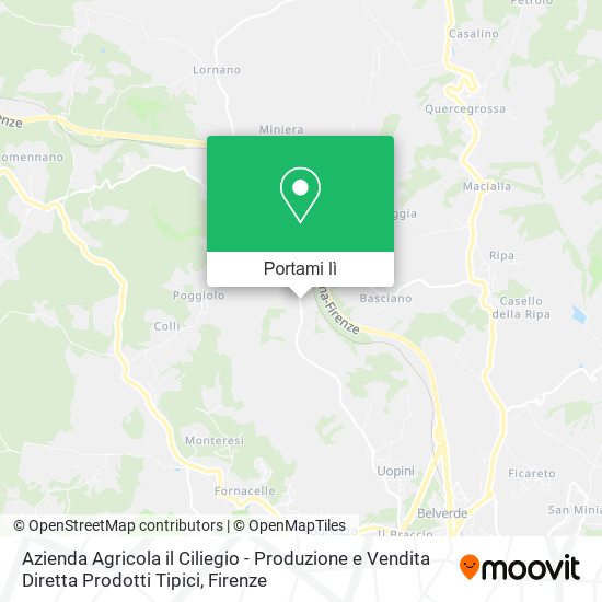 Mappa Azienda Agricola il Ciliegio - Produzione e Vendita Diretta Prodotti Tipici