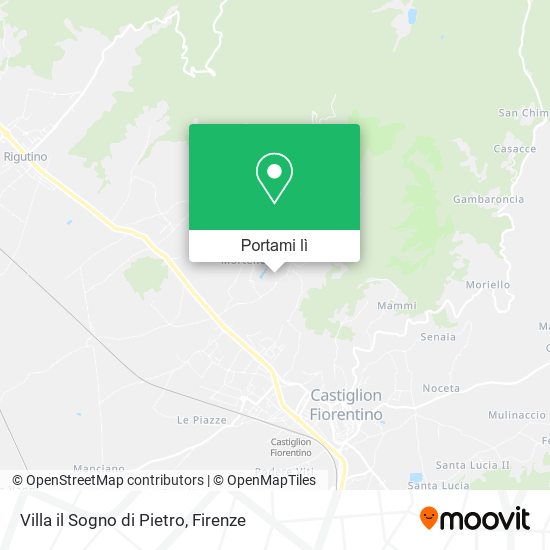Mappa Villa il Sogno di Pietro