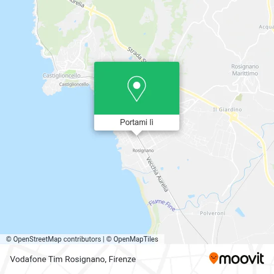 Mappa Vodafone Tim Rosignano