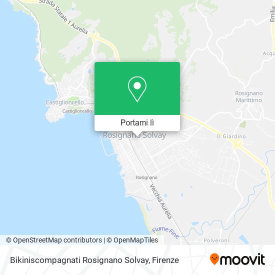 Mappa Bikiniscompagnati Rosignano Solvay